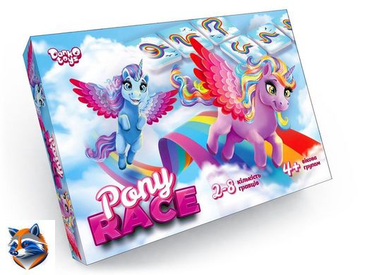 Дитяча настільна розважальна гра "Pony Race" G-PR-01-01 (10) "Danko Toys"