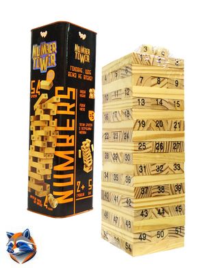 Развивающая настольная игра "NUMBER TOWER" (укр)