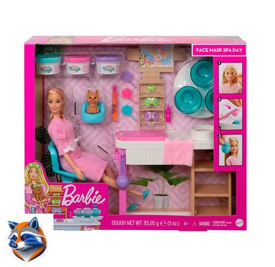 Игровой набор (оригинал) "СПА уход за кожей" Barbie, Mattel