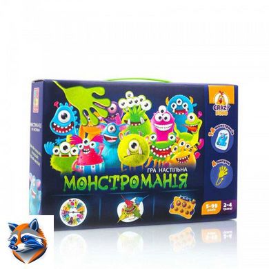 Игра настольная с липучками "Монстроманія" VT 8044-23 укр (14) "Vladi Toys"